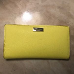 Kate Spade Wallet, pretty neon yellow